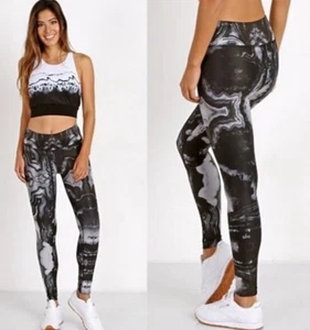 Alo Damen Tech Lift Airbrush Marble Mid Rise Leggings Größe Medium - Bild 1 von 7