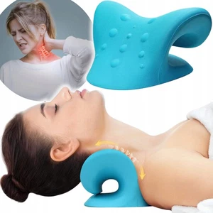 Estensore Cervicale Rullo Cervicale Cuscino Ortopedico Massaggio Cervicale Dolore Blu - Foto 1 di 7