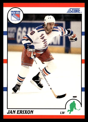 1990-91 Score American Jan Erixon #272 New York Rangers NHL Hockey Base Set - Image 1 of 2