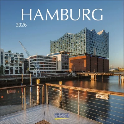 Wandkalender Hamburg 2026 Format: 30 x 30 cm, Korsch Verlag - Bild 1 von 4
