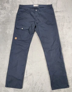 Pantalones de mezclilla Fjallraven para hombre medianos 40x36 azul marino Groenlandia G-1000 cargo senderismo - Imagen 1 de 17