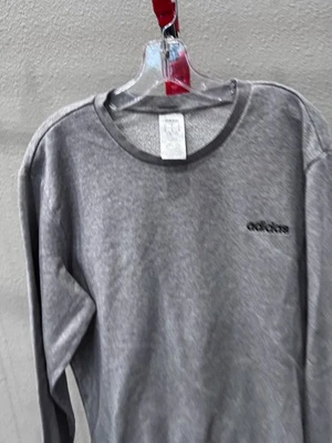 Adidas Gris Retro Bordado SUÉTER Sudadera XL Extra Grande  Foto 1 de 4