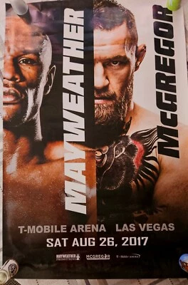 Floyd Mayweather vs Conor Mcgregor Full Size Poster TMT UFC Boxing Fight Money - Image 1 of 2