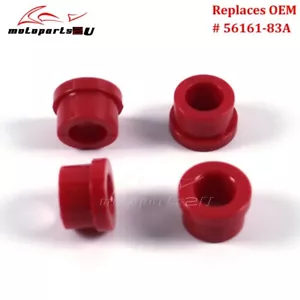 Red Polyurethane Handlebar Riser Bushings Kit For Harley Electra Glide FLH FLHT - Picture 1 of 11