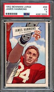 FB - 1952 Bowman Large - #69 - James Hammond - PSA 5 - EX