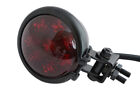 Motorbike Auxiliary LED Stop Tail light Black - HOMOLOGATED