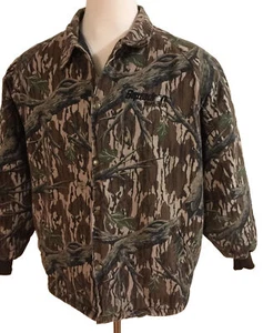 WestArk Men XL L/S Mossy Oak Snap Lined shirt Camouflage Camo USA MADE Vintage - Picture 1 of 16