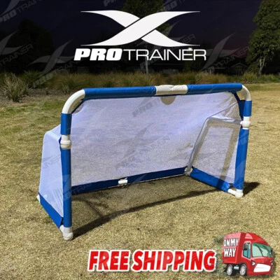 ALUMINIUM PORTABLE FOLDING SOCCER GOAL TRAINING LIGHTWEIGHT - image 1 of 4