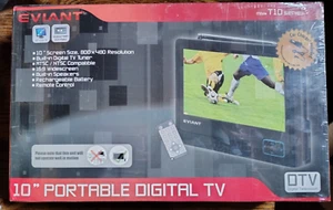 Eviant T10 10" 480p HD LCD Television w/ remote & rechargeable battery - Picture 1 of 2