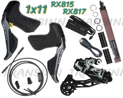 Shimano GRX Di2 RX815 RX817 1x11 Groupset wo/ Calipers & Hoses New  - Image 1 of 3