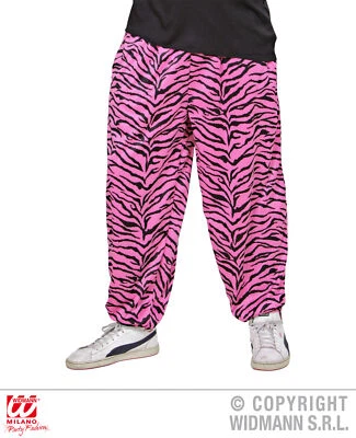 80er Jahre Hose mit Zebra Muster, pink Gr.  M/L - Bild 1 von 4