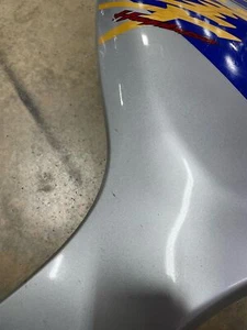 USED 08-20 SUZUKI HAYABUSA GEN 2 OEM LEFT SIDE FAIRING PANEL 94460-15H40 SILVER - Picture 1 of 21