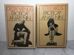 Delta of Venus & LIttle Birds Book Set - Anais Nin Erotica First Editions, HC/DJ - Picture 1 of 15