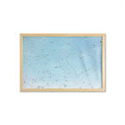 Ambesonne Blue Wall Art With Wide Frame For Bathrooms Living Room