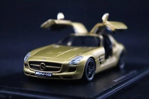 Spark 1:43 Model Car Mercedes Benz SLS AMG Open Doors Gold S1023 - Picture 1 of 9