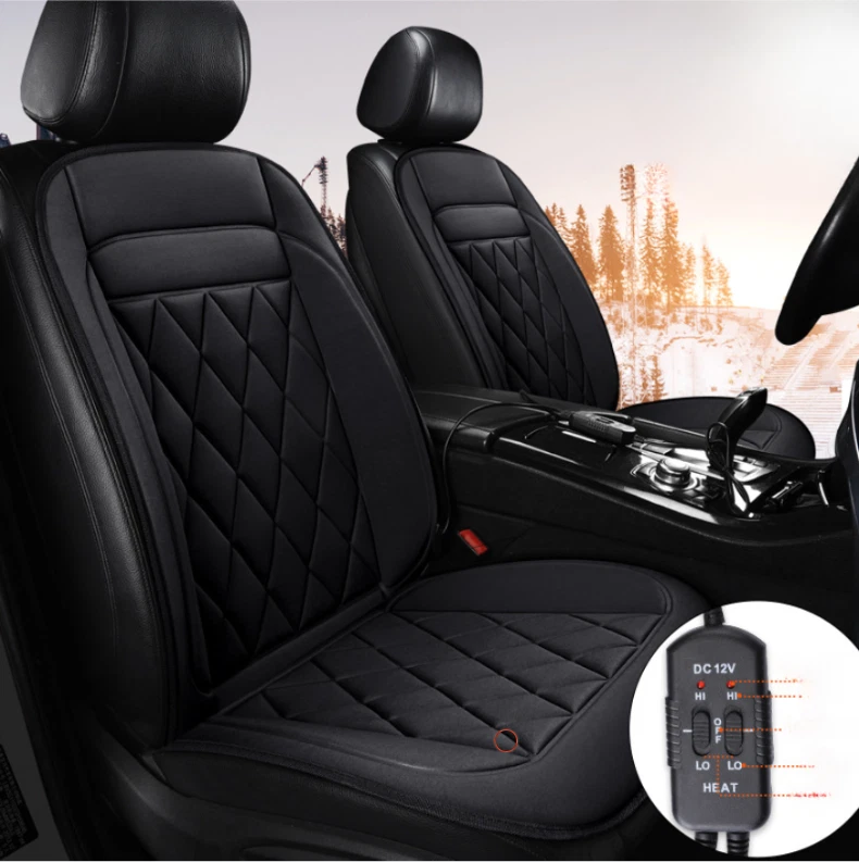 Cojín de asiento térmico - para coche/oficina, calor ajustable, acogedor confort de invierno Foto 1 de 4