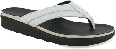 SAS Z2489* Womens Stone Fish Leather Seaside Thong Sandals Size 6.5 W - Image 1 of 4