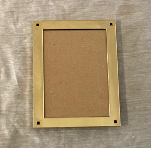 Vintage Solid Brass 5x7" Photo Picture Frame - Picture 1 of 2