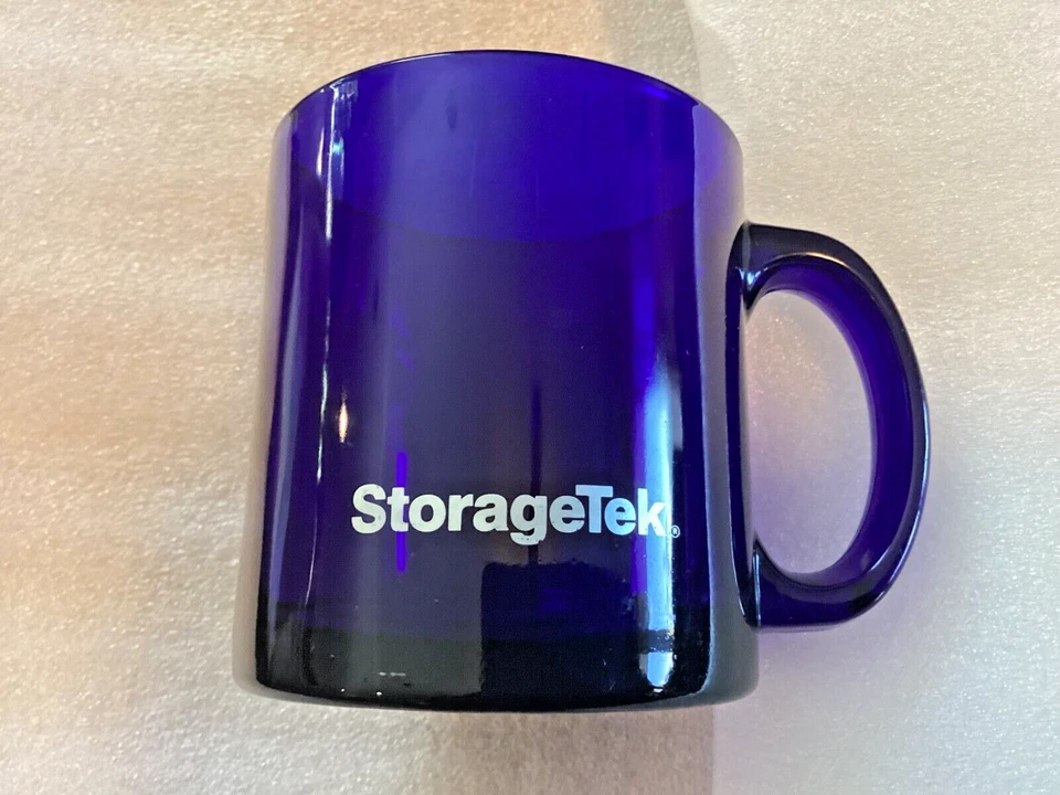 Storage Tek Vintage glass Cobalt Blue Mug - Image 1 of 1