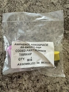 (1 Stück) NEU Amphenol Luft- und Raumfahrt TV06RW-9-9P STECKER mit KONTAKTSET NOS - Bild 1 von 5