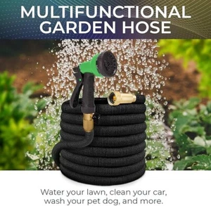 Joeys Garden 25 FT Expandable Garden Hose 3Layer Latex No-Kink Flexible Hose - Picture 1 of 3
