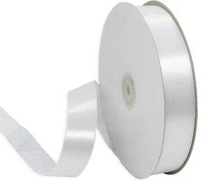Nastro biadesivo raso 1" x 100 iarde 100% poliestere colore 029 bianco - Foto 1 di 4