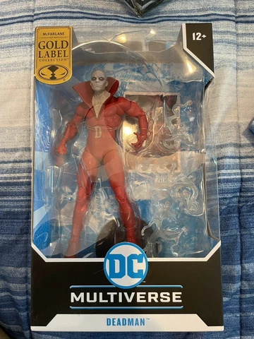 Mcfarlane DC Multiverse Rebirth Exclusive Deadman Gold Label New Cracked Plastic Cover