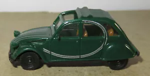 Micro Herpa Ho 1/87 Citroen 2CV Charleston Verde Decouvrable No. Box #3026 - Foto 1 di 6
