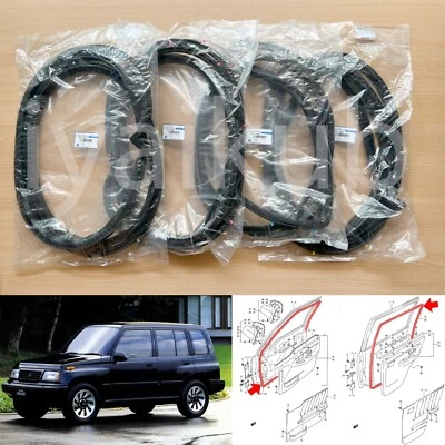 88-98 Suzuki Vitara SE416 Escudo Sidekick 4D door weatherstrip rubber seal - Image 1 of 4