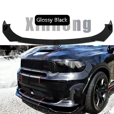 For Dodge Durango Front Rear Bumper Lip Spoiler Splitter Body Kit Glossy Black Foto 1 de 4