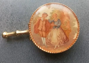 Kustode, Hostiendose aus Messing, Durchmesser 4 cm - Bild 1 von 5