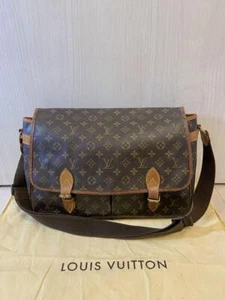 Louis Vuitton Shoulder Bag Monogram Gibessier GM M42249 Messenger Brown Used - Picture 1 of 20
