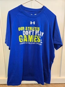 American Military University AMU School Spirit Athletic Shirt - Unisex Size L - Picture 1 of 6
