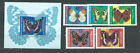 Bulgarie - Courrier 1984 Yvert 2882/6 + H.122 Mnh Faune Papillons