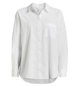 Time And Tru women’s Size 3XL (22)  Button Up White Top New With Tag - Picture 1 of 22