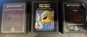 Atari Space Invaders, Pac Man and Combat...CLEANED & TESTED - Picture 1 of 1