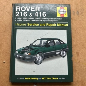 Rover 216 416 1989-95 G-N Reg 1.6 Petrol Haynes Service & Repair Manual #1830 - Picture 1 of 10