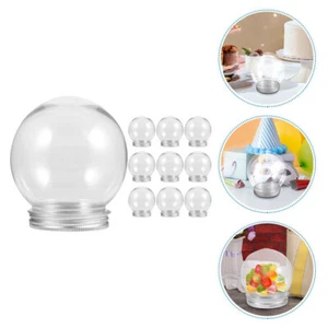 20 Pcs Candy Bottle Plastic Snow Globe Small Water Globes Prop Kit Child - Picture 1 of 12