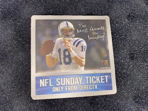 Peyton Manning NFL Sunday Ticket  Coaster  Direct TV Colts 2003 stats Cover
