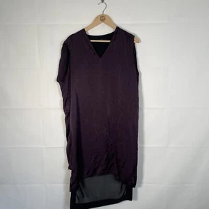 All Saints Dress Womens Black Size 14 Silk Sleeveless Party - Picture 1 of 5
