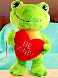 NWT Valentine's Day FROG Hallmark Hearts a Hoppin Plush Sings & Dances 10" - Picture 1 of 12