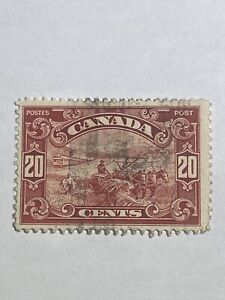 1929 Canada 20 Cents Harvesting Scott #157. Nice old stamp!