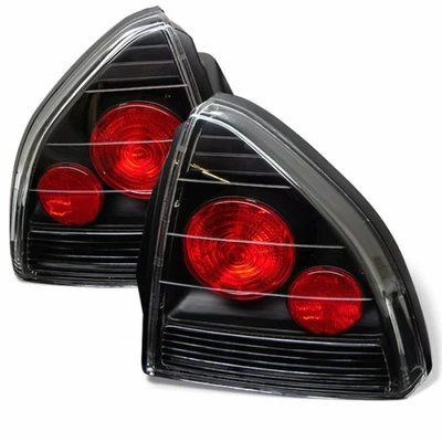 Spyder For Honda Prelude 1992-1996 Euro Style Tail Lights Pair Black - Image 1 of 2