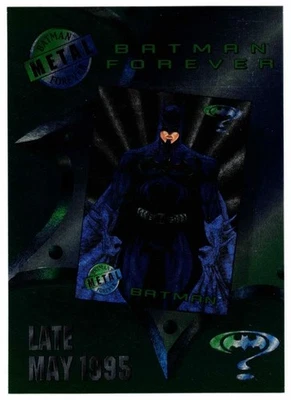 Batman Metal Forever Movie Art Edition 5X7 Inches Promo Card. Fleer 1995 - Image 1 of 2