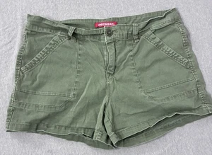 Vintage Y2K Unionbay grüne Cargo Utility Shorts Pattentaschen Damen 15 Junioren - Bild 1 von 5