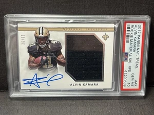 2017 National Treasures Alvin Kamara Rookie Patch Auto True RPA /99 PSA 10 Gem - Picture 1 of 4