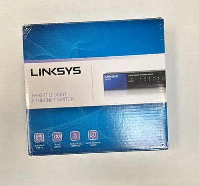 Linksys SE3008 8-Port Gigabit Ethernet Switch - Image 1 of 4