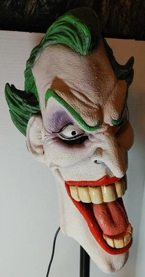 The Joker Deluxe Adult Latex Halloween Mask DC Comics Vintage Batman - Image 1 of 4