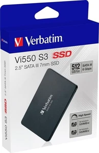 Verbatim Vi550 S3 512GB SSD Interno 2.5” SATA Hard Disk Stato Solido PC Laptop - Foto 1 di 5