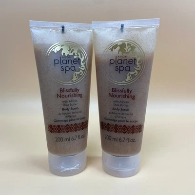 2x Avon Planet Spa Blissfully Nourishing African Shea Butter Body Scrub 6.7 oz - Image 1 of 4